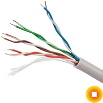 Сетевой кабель одножильный 0,54х1 мм S/UTP Cu Stranded PVC ГОСТ Р 54429-2011