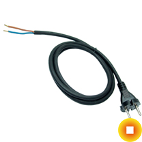 Сетевой кабель с вилкой 0,57х4 мм U/UTP Cu Stranded PVC